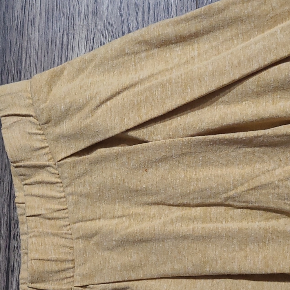 Solid Heathered Mustard Medium Lularoe Madison - image 2